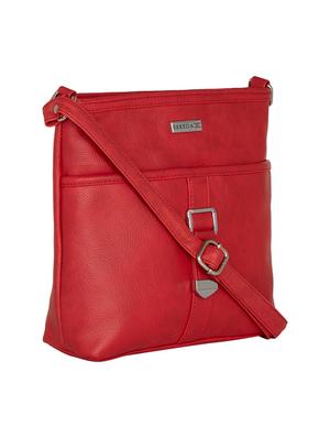 red leatherette sling bag - 13356227 - Standard Image - 4