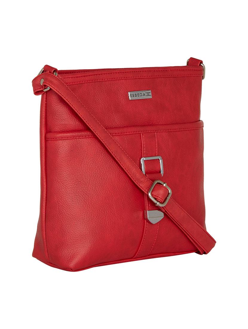 red leatherette sling bag - 13356227 - Zoom Image - 4