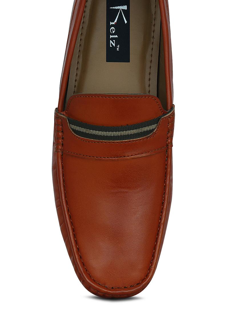 tan leatherette slip on loafer - 13359928 - Zoom Image - 4