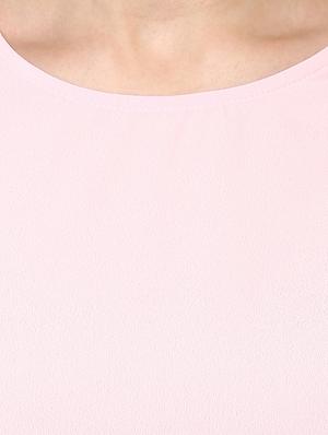 light pink crepe regular top - 13364002 - Standard Image - 4