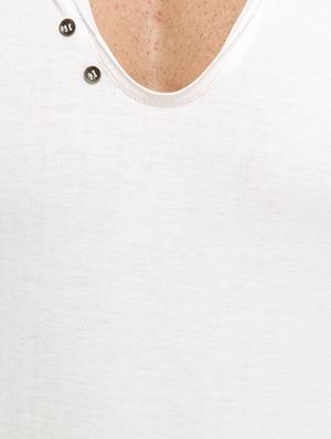 solid white cotton t-shirt - 13368701 - Standard Image - 4