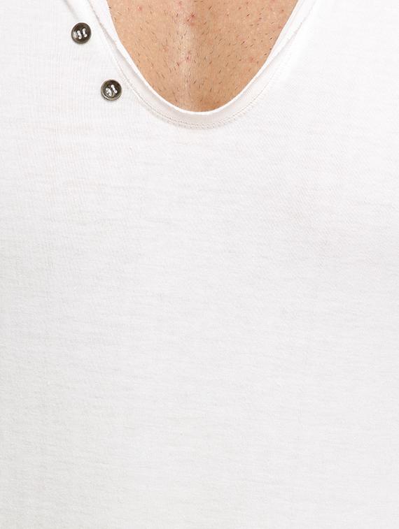 solid white cotton t-shirt - 13368701 - Zoom Image - 4