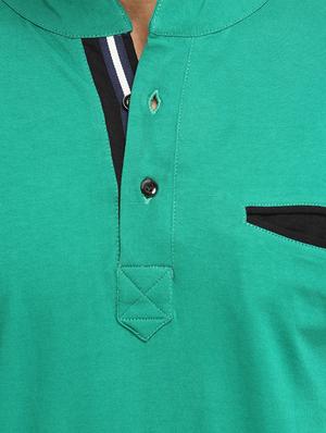 green cotton pocket tees tshirt - 13368703 - Standard Image - 4