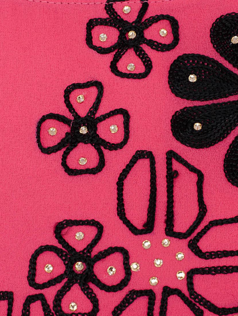 pink cotton straight kurta - 13371906 - Zoom Image - 4