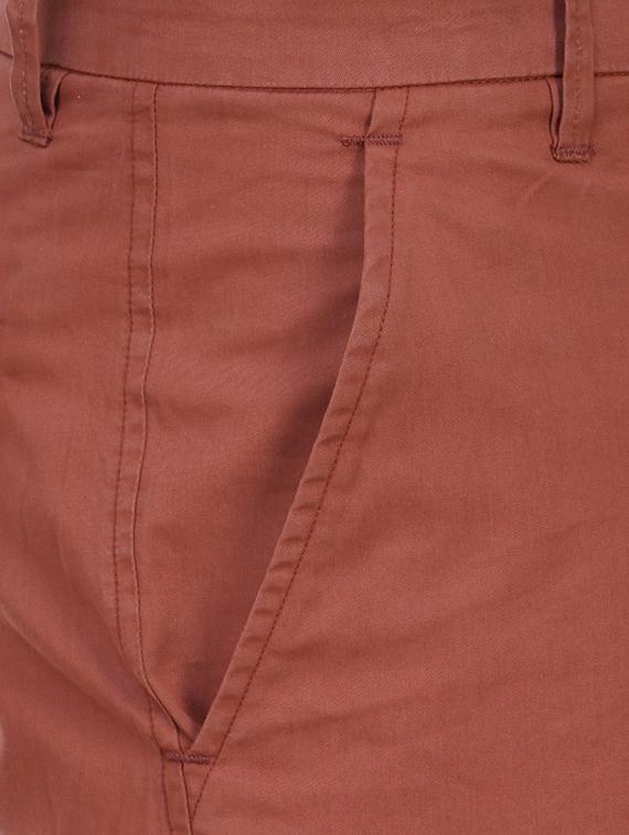 red cotton shorts - 13376065 - Zoom Image - 4