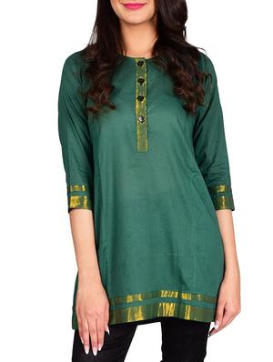 green none kurti - 13377109 - Standard Image - 1