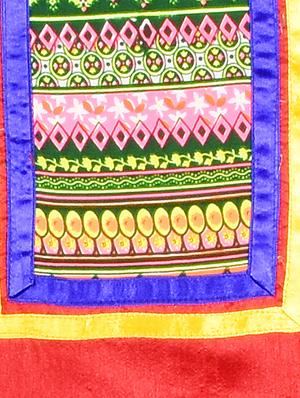 red dupion printed straight kurta - 13377115 - Standard Image - 4