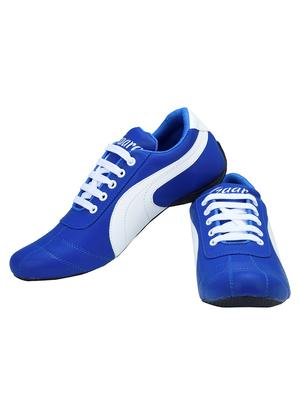 blue leatherette lace up shoe - 13377323 - Standard Image - 4