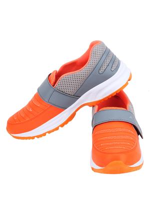 orange, grey slip on sport shoe - 13377346 - Standard Image - 4