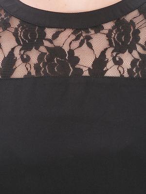 solid black regular top - 13383353 - Standard Image - 4