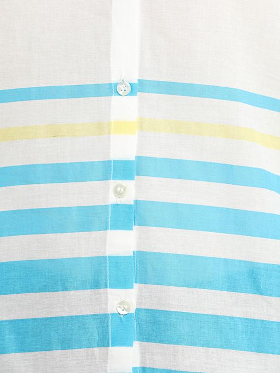 light blue cotton regular shirt - 13386425 - Zoom Image - 4
