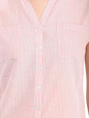 pink cotton regular shirt - 13386429 - Standard Image - 4