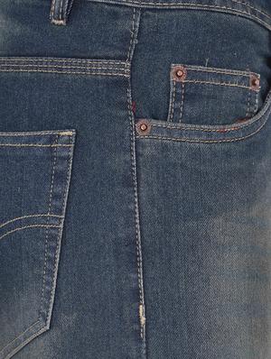blue denim heavy washed jeans - 13386438 - Standard Image - 4