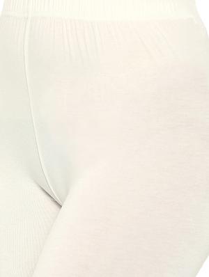 solid white viscose legging - 13389778 - Standard Image - 4