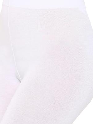 solid white viscose legging - 13389870 - Standard Image - 4
