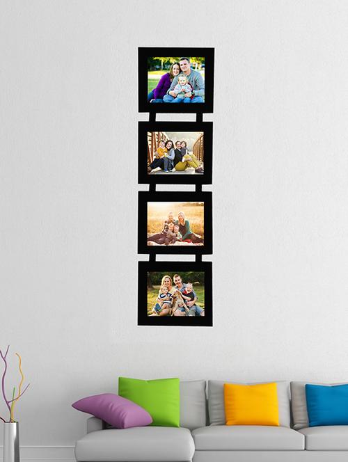 Black Plastic Wall Mounted Photo Frame - 13392881 - Very Small Image - 1