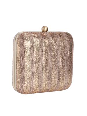 gold canvas clutch - 13393183 - Standard Image - 4