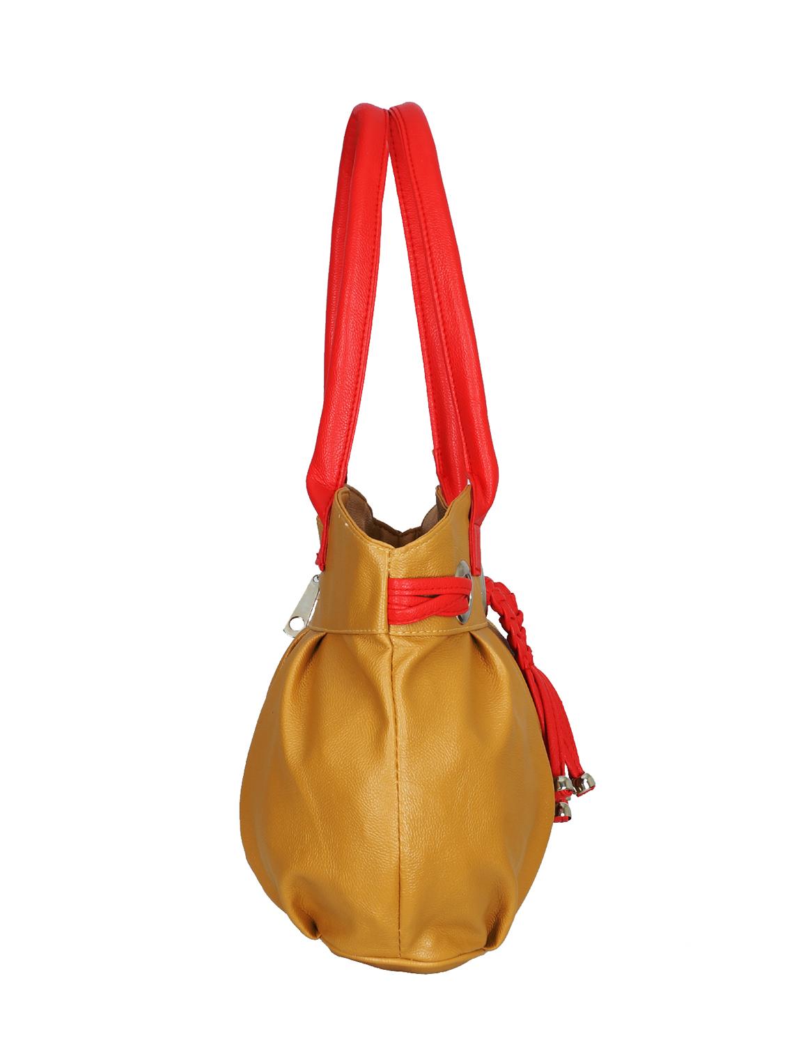 beige leatherette handbag - 13394268 - Zoom Image - 4