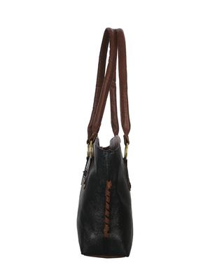black leatherette handbag - 13394302 - Standard Image - 4