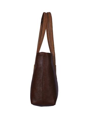 brown leatherette handbag - 13394310 - Standard Image - 4