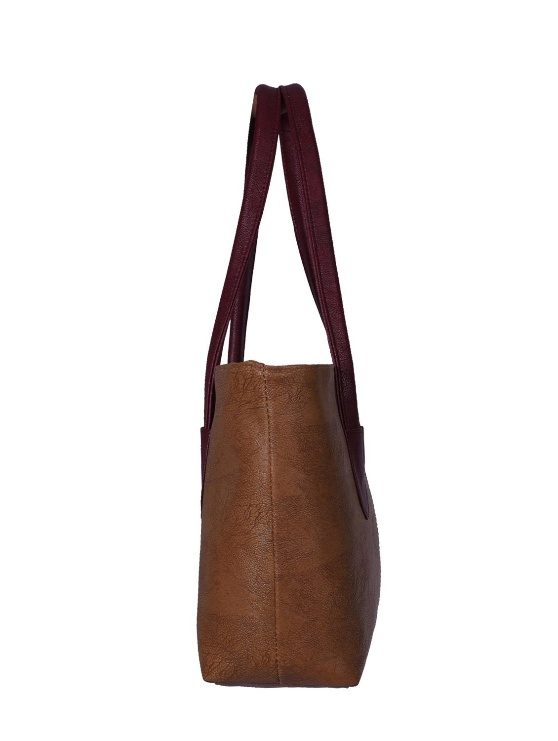 tan leatherette handbag - 13394311 - Zoom Image - 4