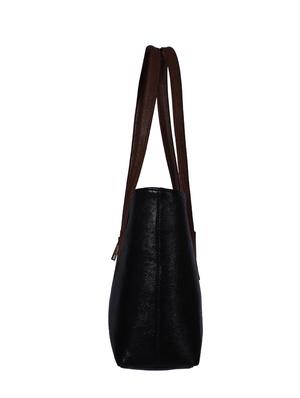 black leatherette handbag - 13394312 - Standard Image - 4