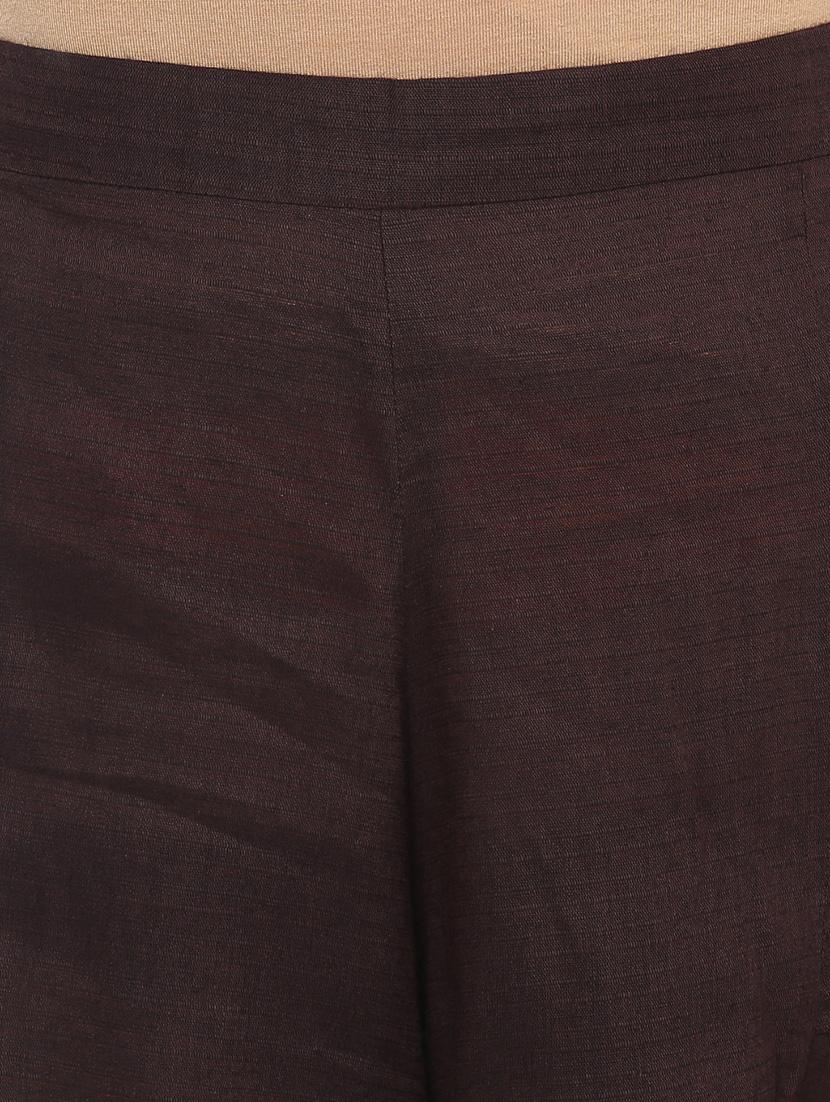 solid brown cotton skorts - 13397462 - Zoom Image - 4