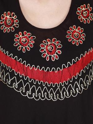 black crepe shift dress - 13417349 - Standard Image - 4