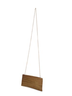 antique gold textured shimmer clutch - 13422668 - Standard Image - 4