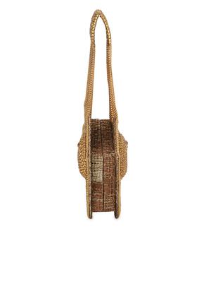 gold embellished shimmer clutch - 13422669 - Standard Image - 4