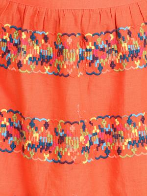 orange cotton skirt - 13424823 - Standard Image - 4