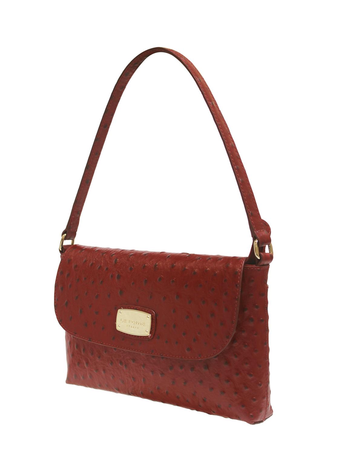 maroon leather handbag - 13427807 - Zoom Image - 4