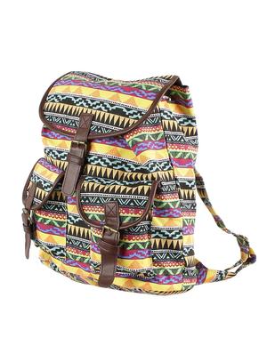 multi colored canvas backpack - 13431239 - Standard Image - 4