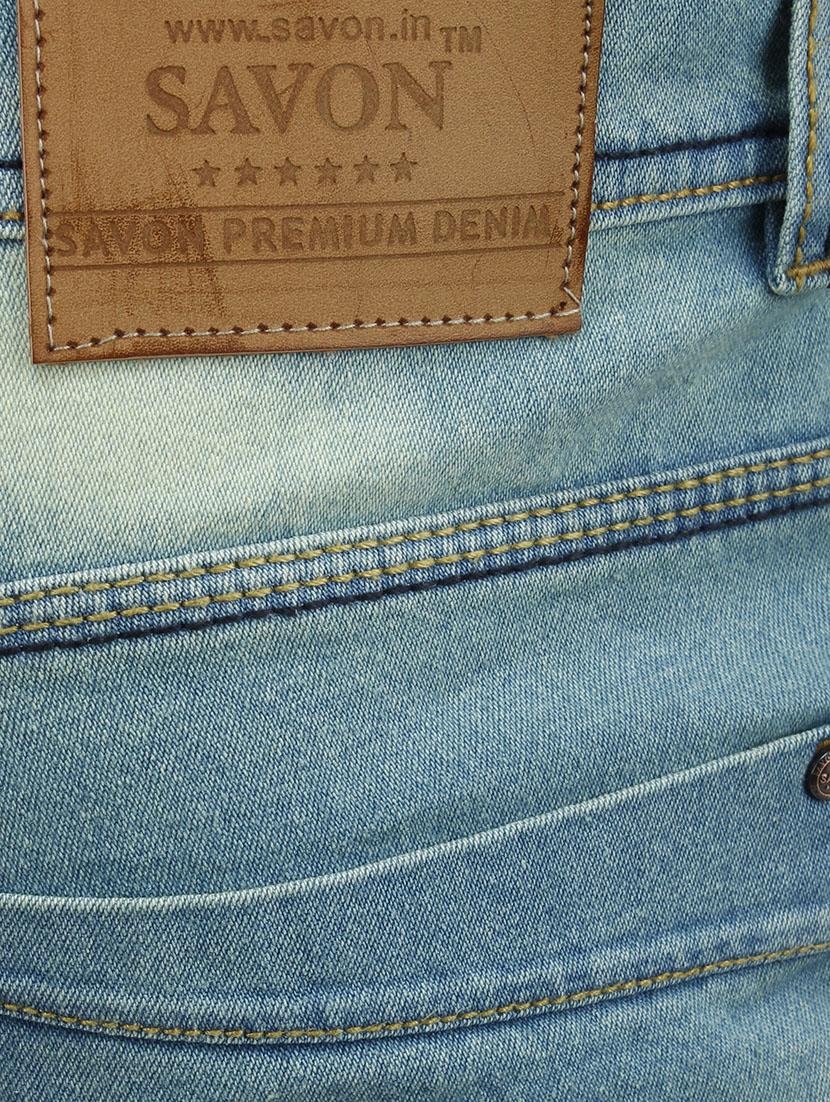 blue denim heavy washed jeans - 13433988 - Zoom Image - 4