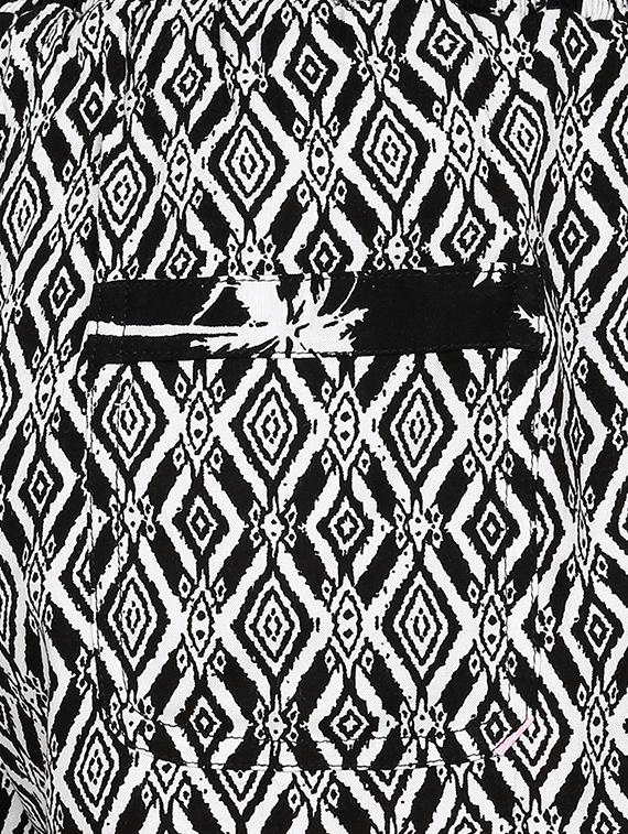 monochrome viscose short - 13434030 - Zoom Image - 4