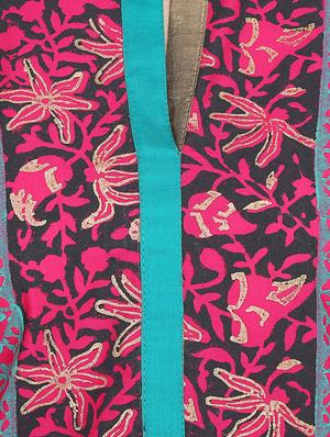 pink cotton straight kurta - 13437999 - Standard Image - 4