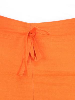 orange cotton cigarette pants - 13441575 - Standard Image - 4