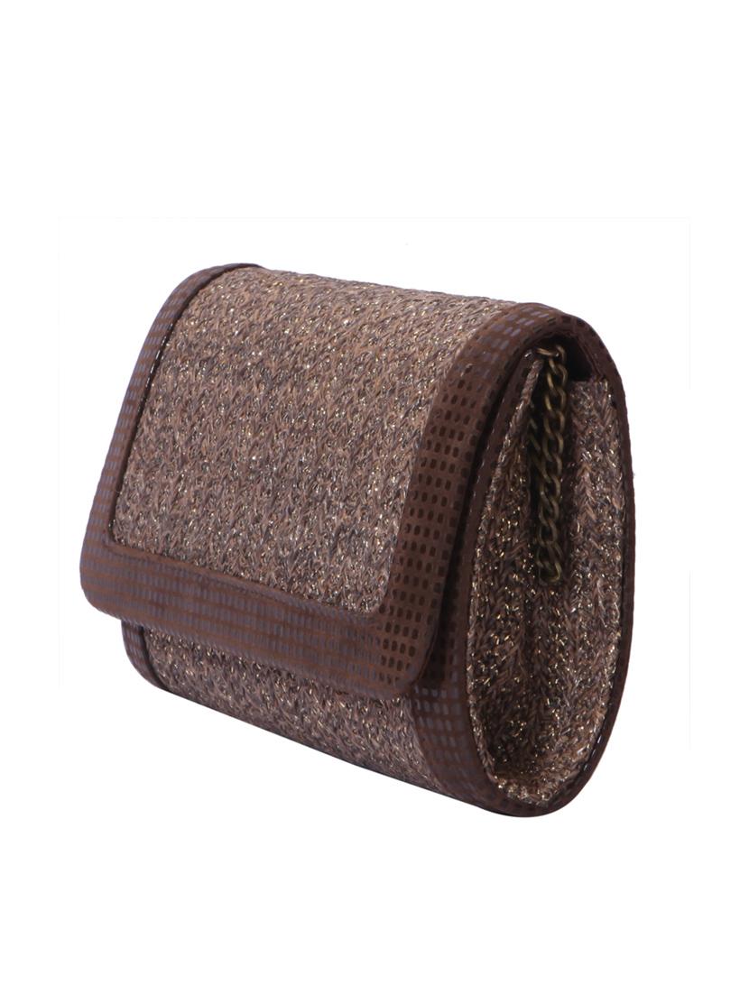 brown leather clutch - 13444298 - Zoom Image - 4