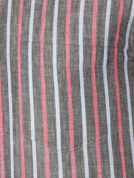 grey cotton striped casual shirt - 13449957 - Zoom Image - 4