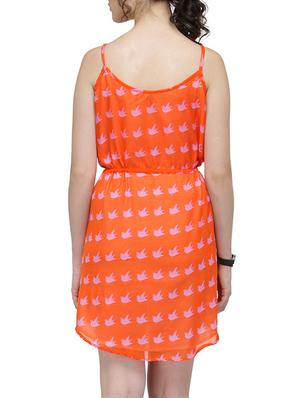 orange a-line dress - 13452439 - Standard Image - 4