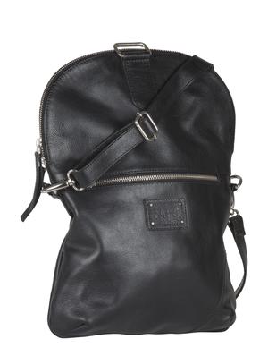 black leather sling bag - 13454105 - Standard Image - 4