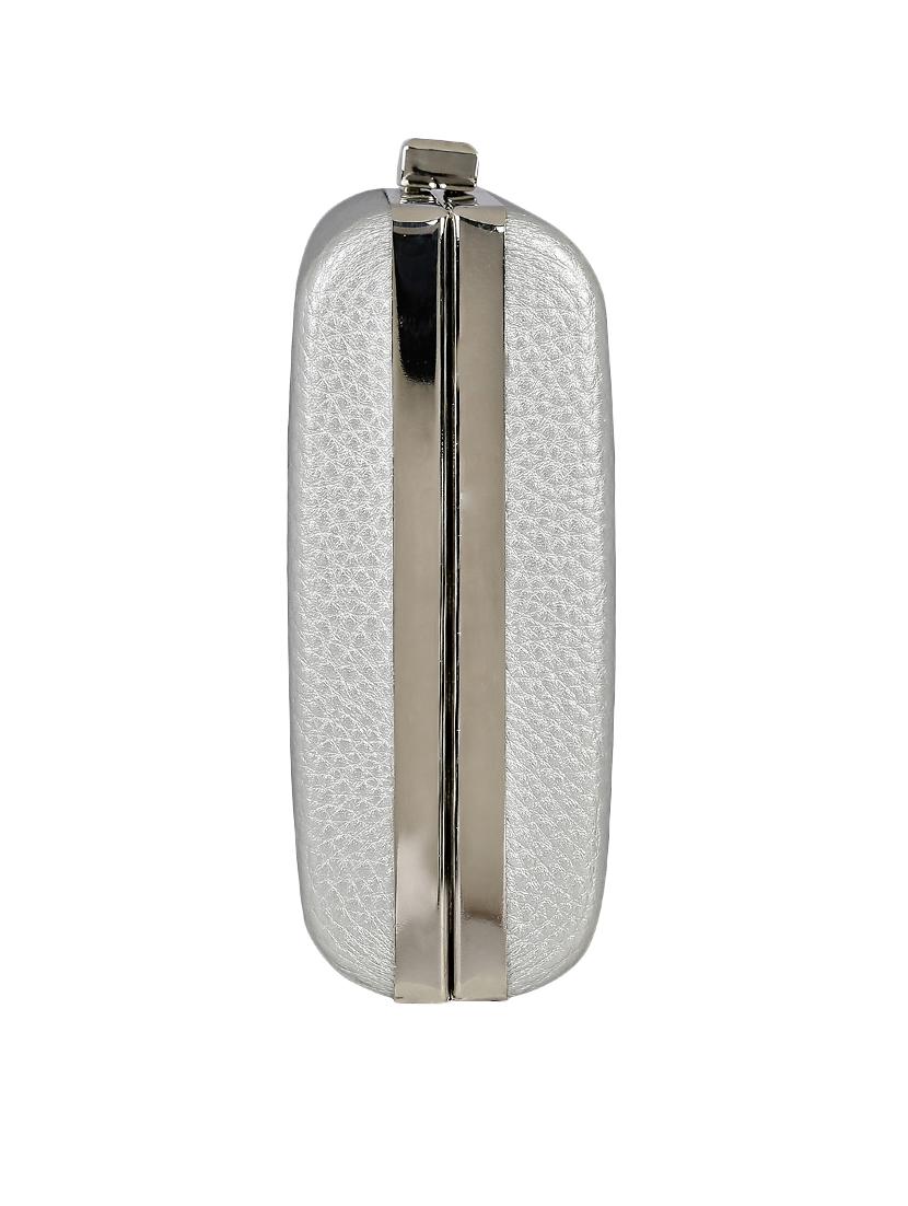 silver metal clutch - 13454995 - Zoom Image - 4