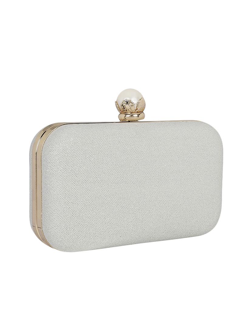 white metal clutch - 13455001 - Zoom Image - 4