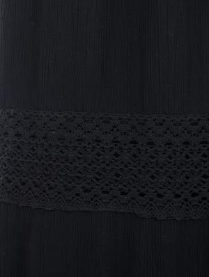 black rayon maxi skirt - 13461845 - Standard Image - 4