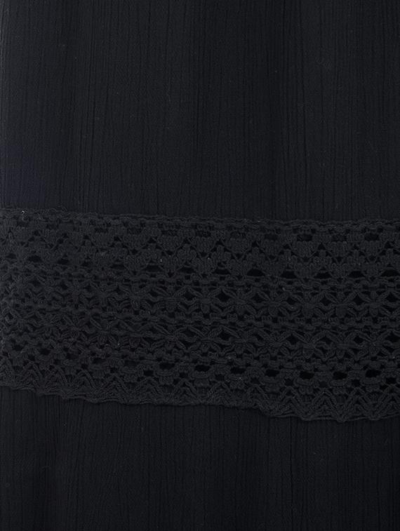 black rayon maxi skirt - 13461845 - Zoom Image - 4