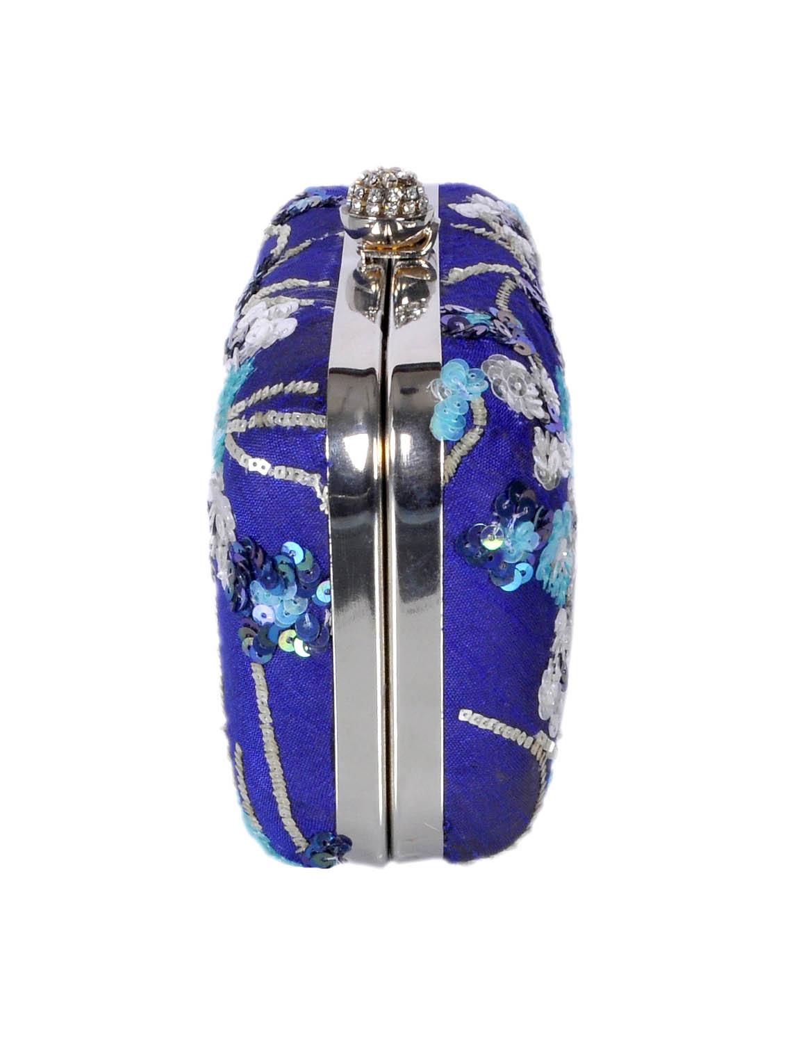 blue cotton clutch - 13465331 - Zoom Image - 4