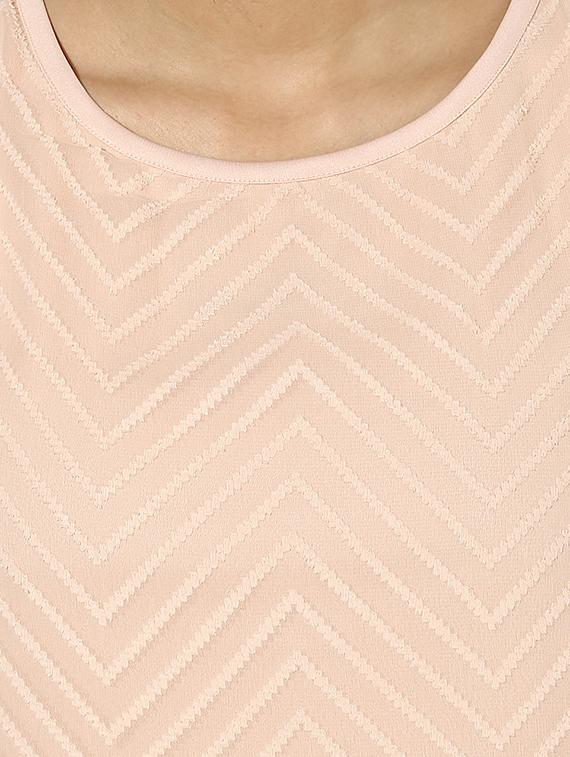 cold shoulder embroidered layered top - 13466628 - Zoom Image - 4