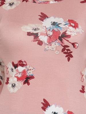 pink viscose floral top - 13480098 - Standard Image - 4