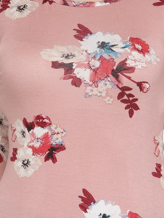 pink viscose floral top - 13480098 - Zoom Image - 4