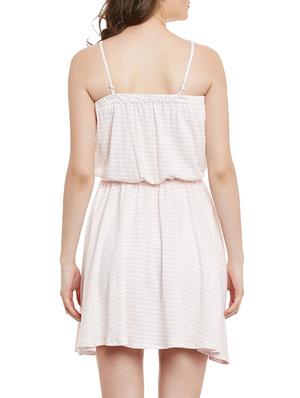 cami neck striped blouson dress - 13480431 - Standard Image - 4